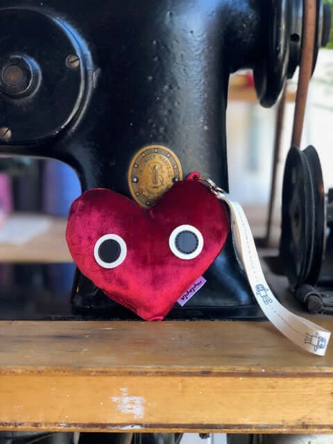 VELVET HEART - BAG CHARM