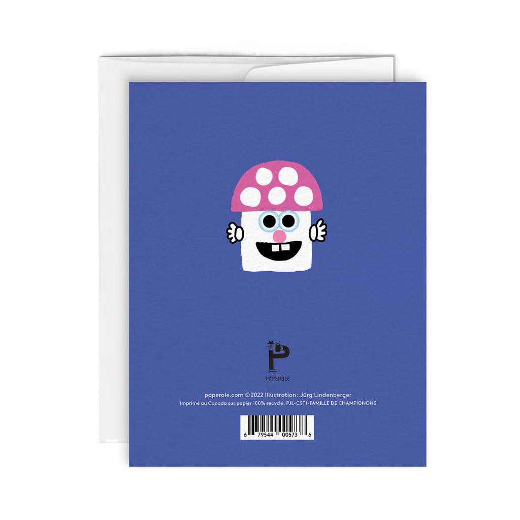 GREETING CARD - MUSHROOM FAMILY