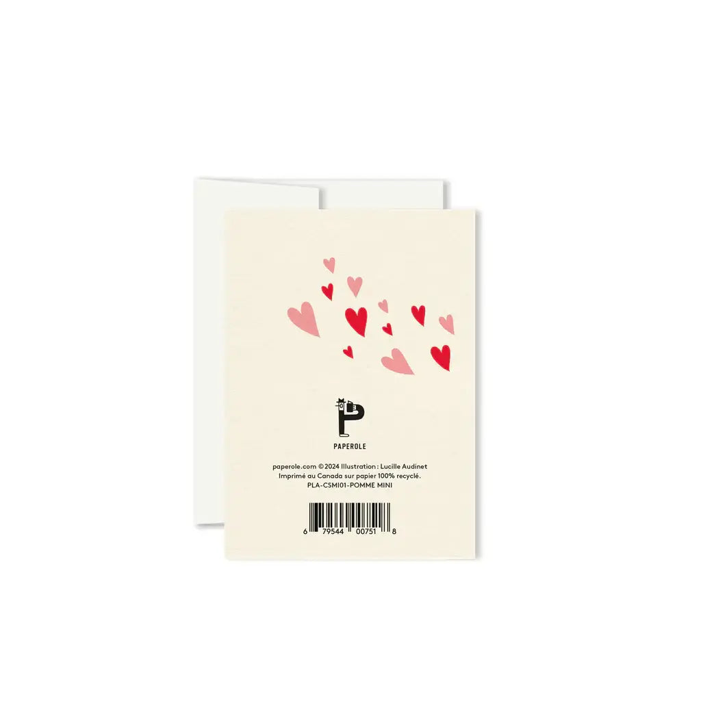 MINI CARTE DE SOUHAITS - POMME D&
