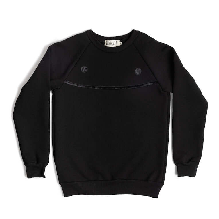 ADULT SWEATER - BLACK CREWNECK