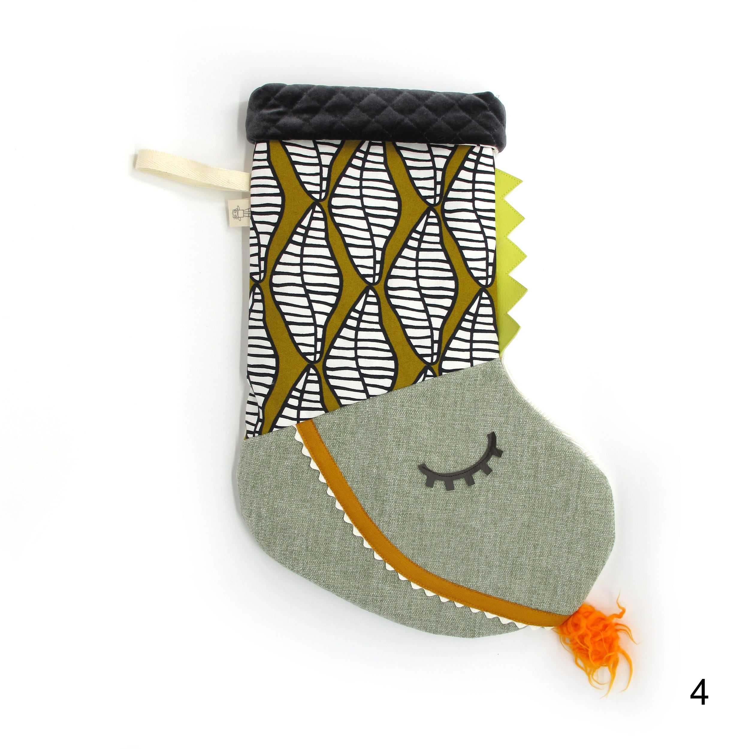 BAS DE NOËL - DRAGON / PIÈCES UNIQUES