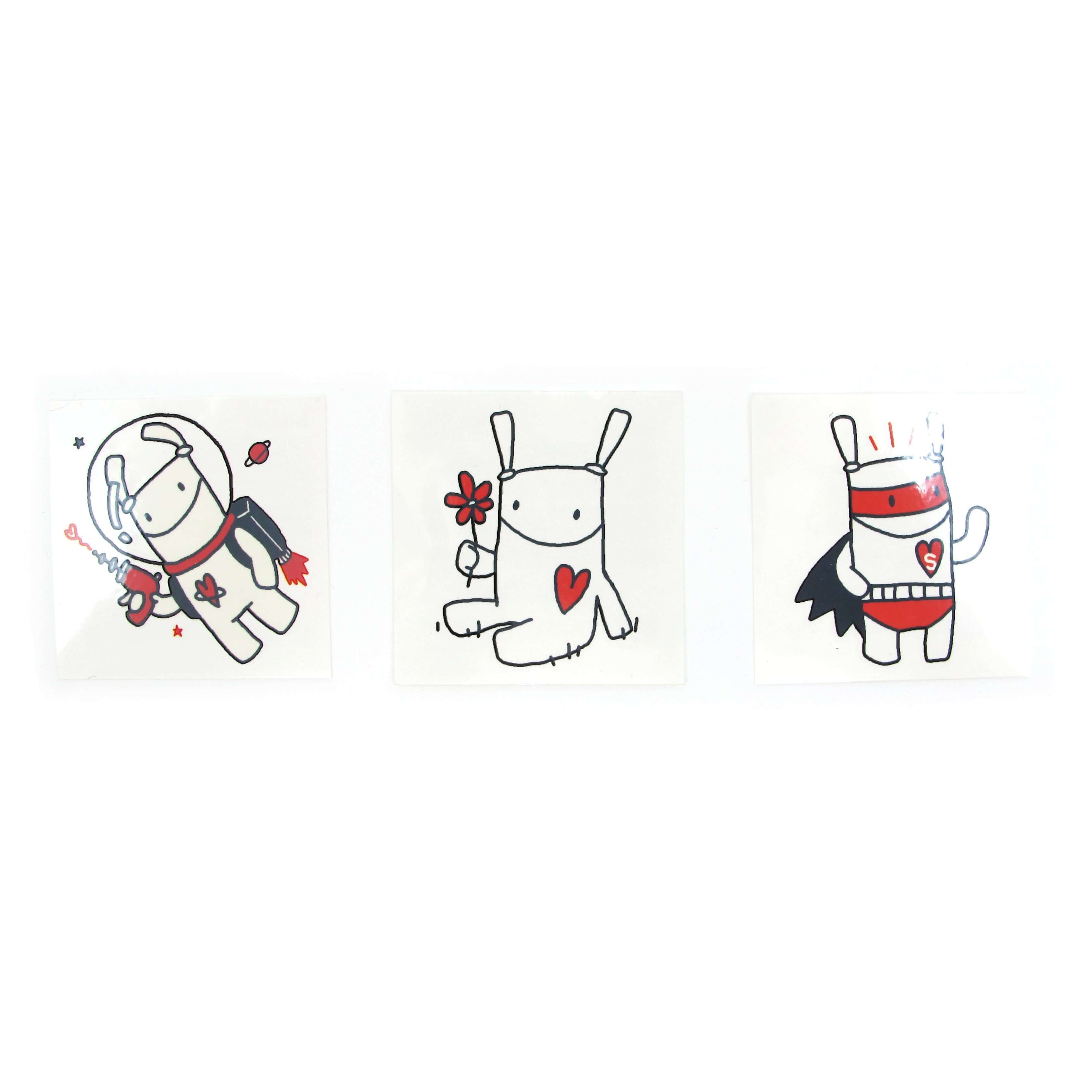 SUPERHERO MONSIEUR TSÉ-TSÉ - TEMPORARY TATTOOS