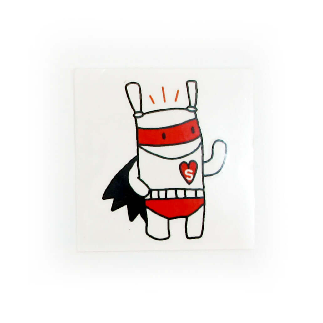 SUPERHERO MONSIEUR TSÉ-TSÉ - TEMPORARY TATTOOS