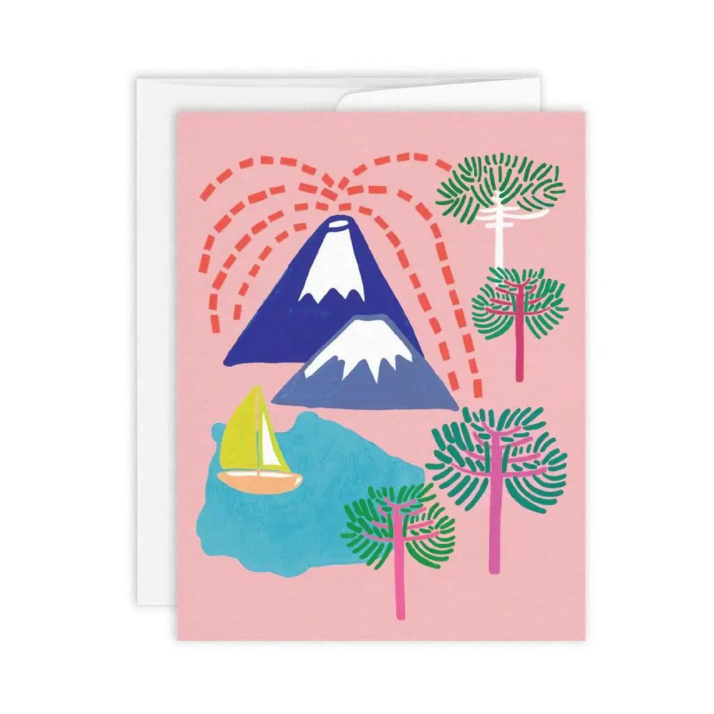 CARTE DE SOUHAITS - VOLCAN