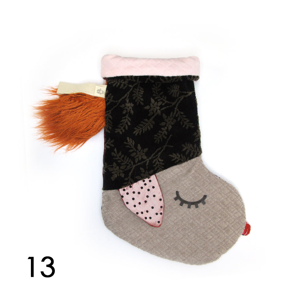 CHRISTMAS STOCKING - ANIMAL / UNIQUE PIECES