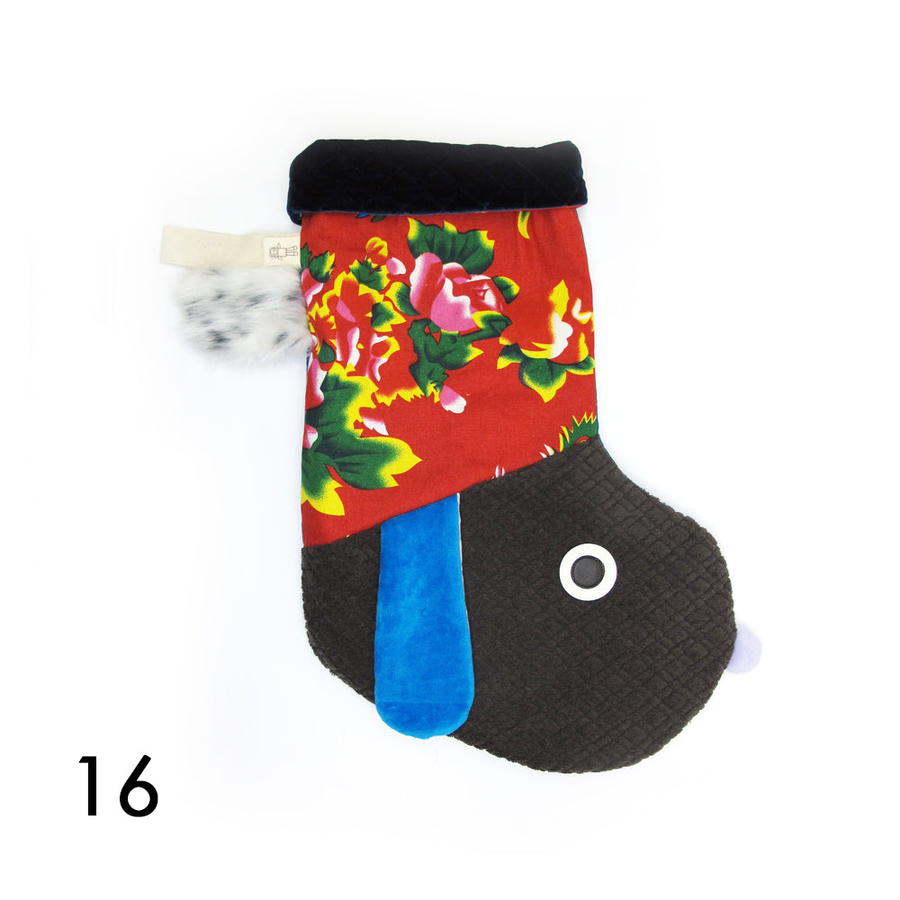 CHRISTMAS STOCKING - ANIMAL / UNIQUE PIECES