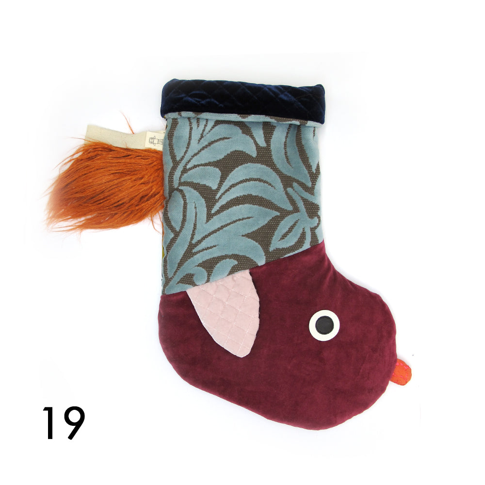 CHRISTMAS STOCKING - ANIMAL / UNIQUE PIECES