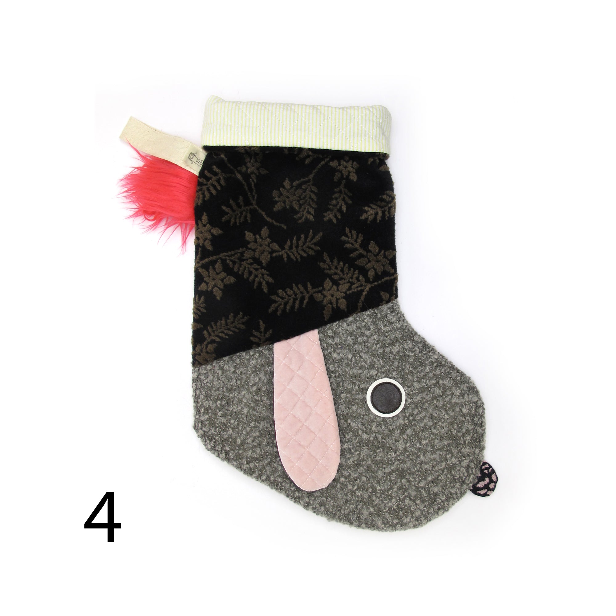 CHRISTMAS STOCKING - ANIMAL / UNIQUE PIECES