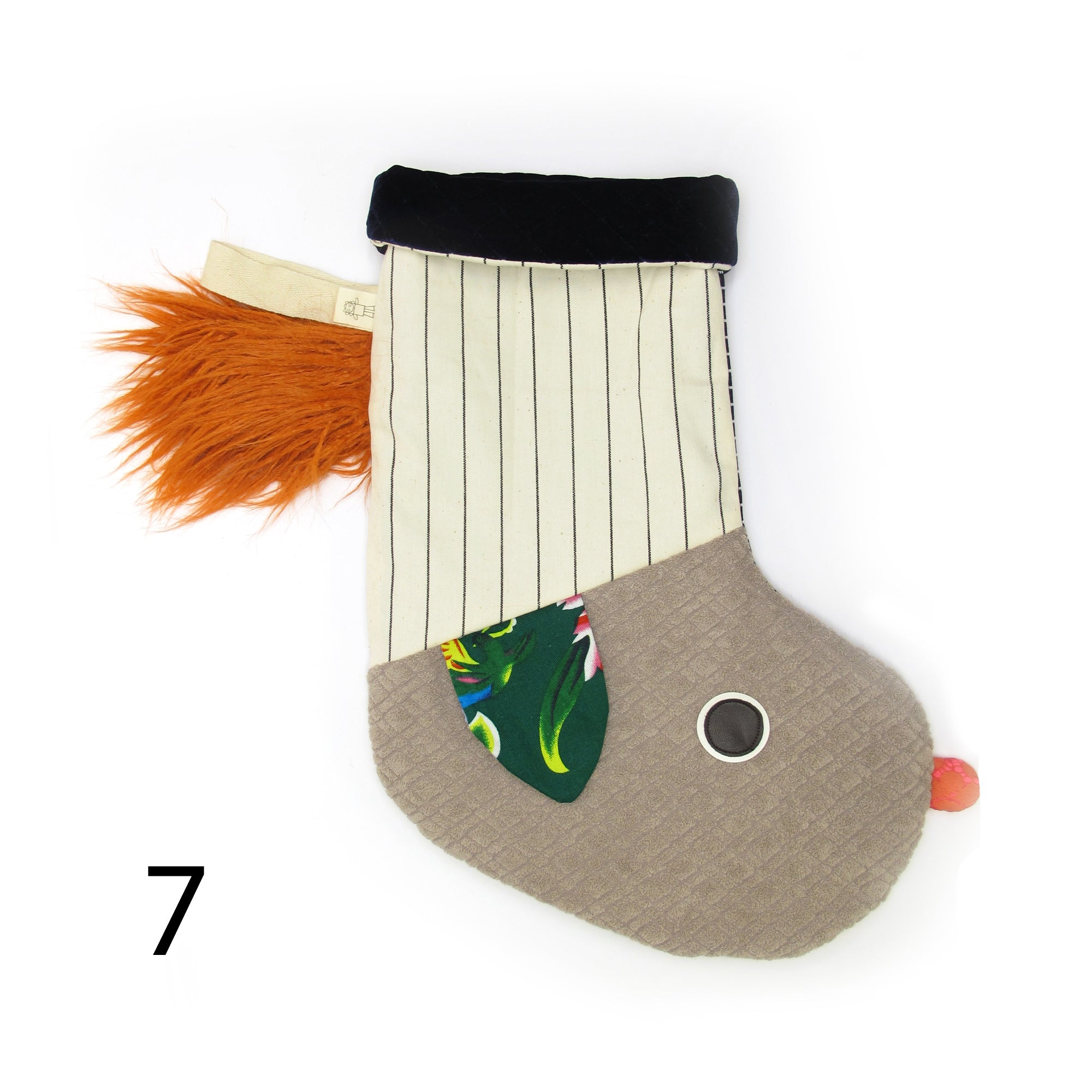 CHRISTMAS STOCKING - ANIMAL / UNIQUE PIECES