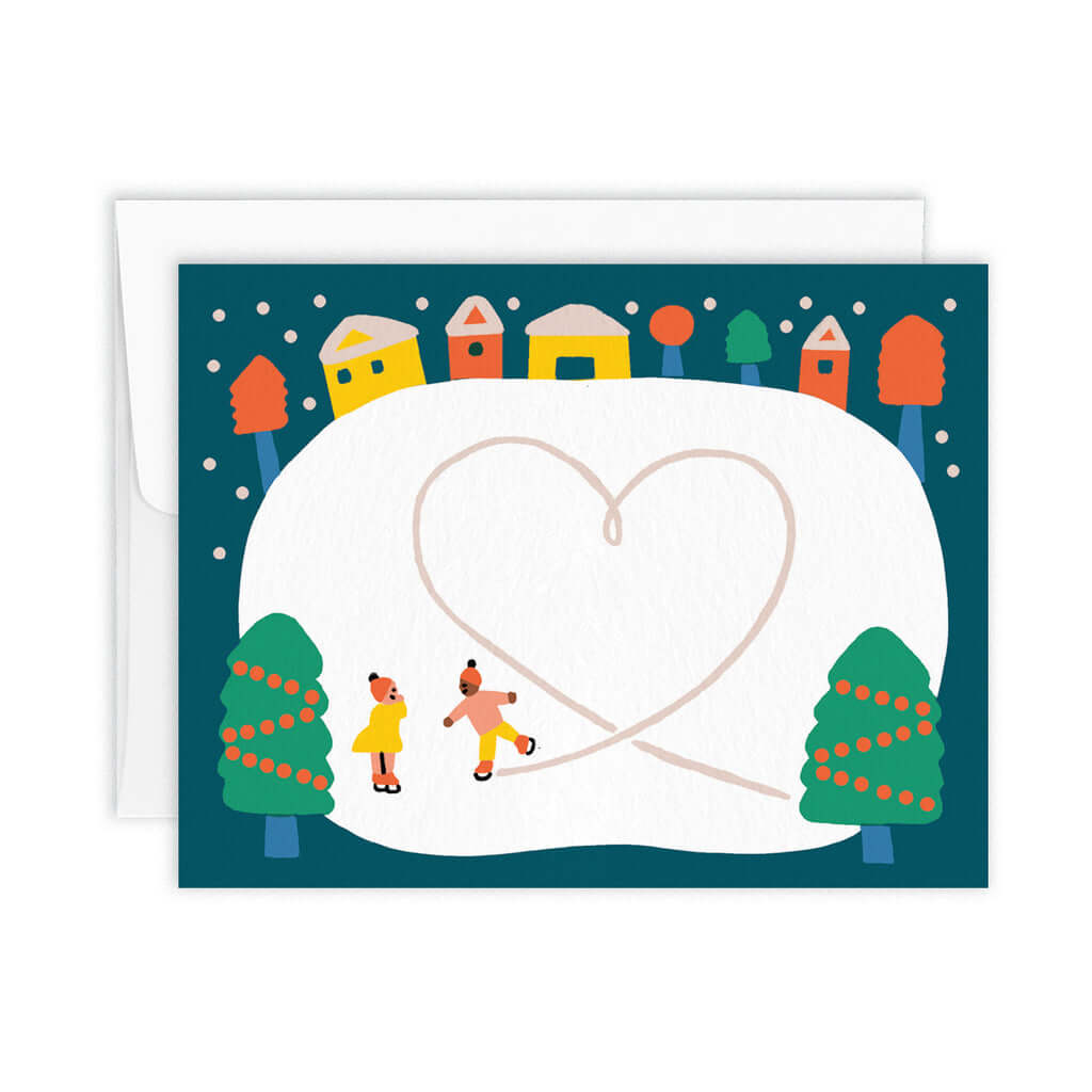 GREETING CARD - ICE RINK LOVE