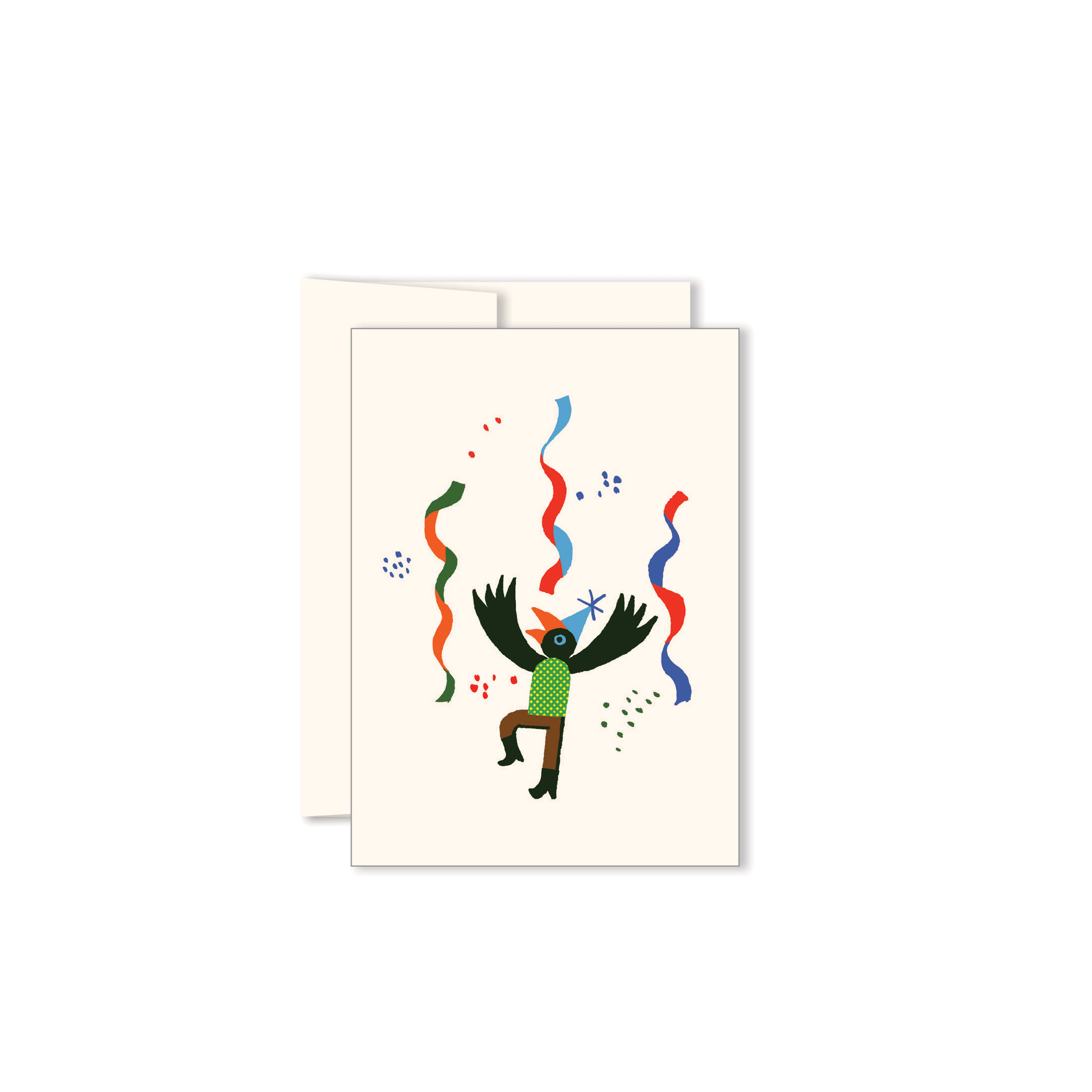 MINI GREETING CARD - FIESTA BIRD