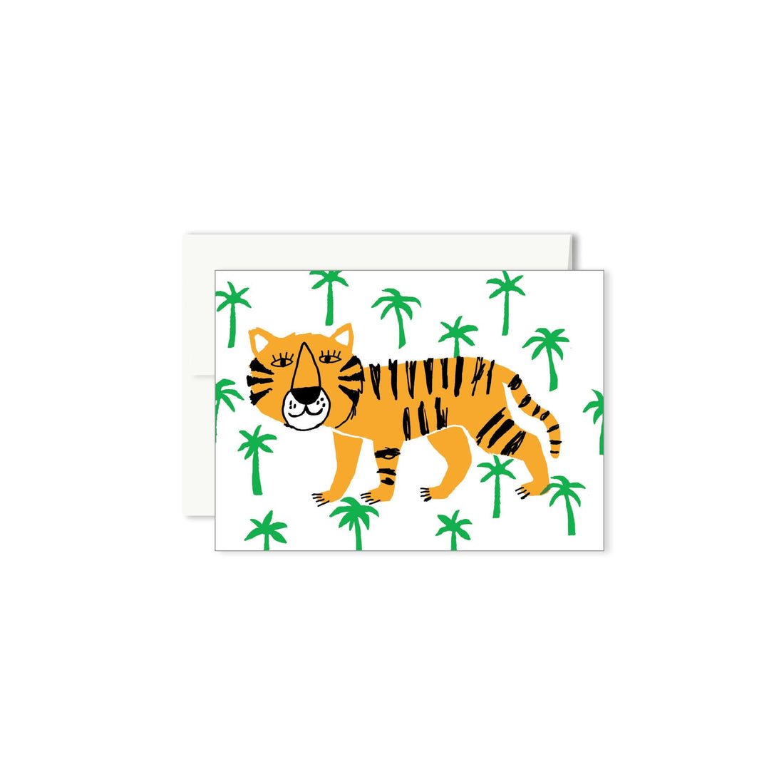 MINI GREETING CARD - TIGER
