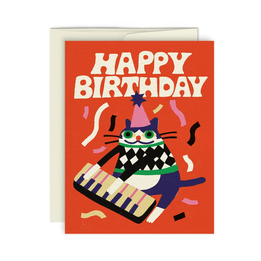 GREETING CARD - JAZZY CAT