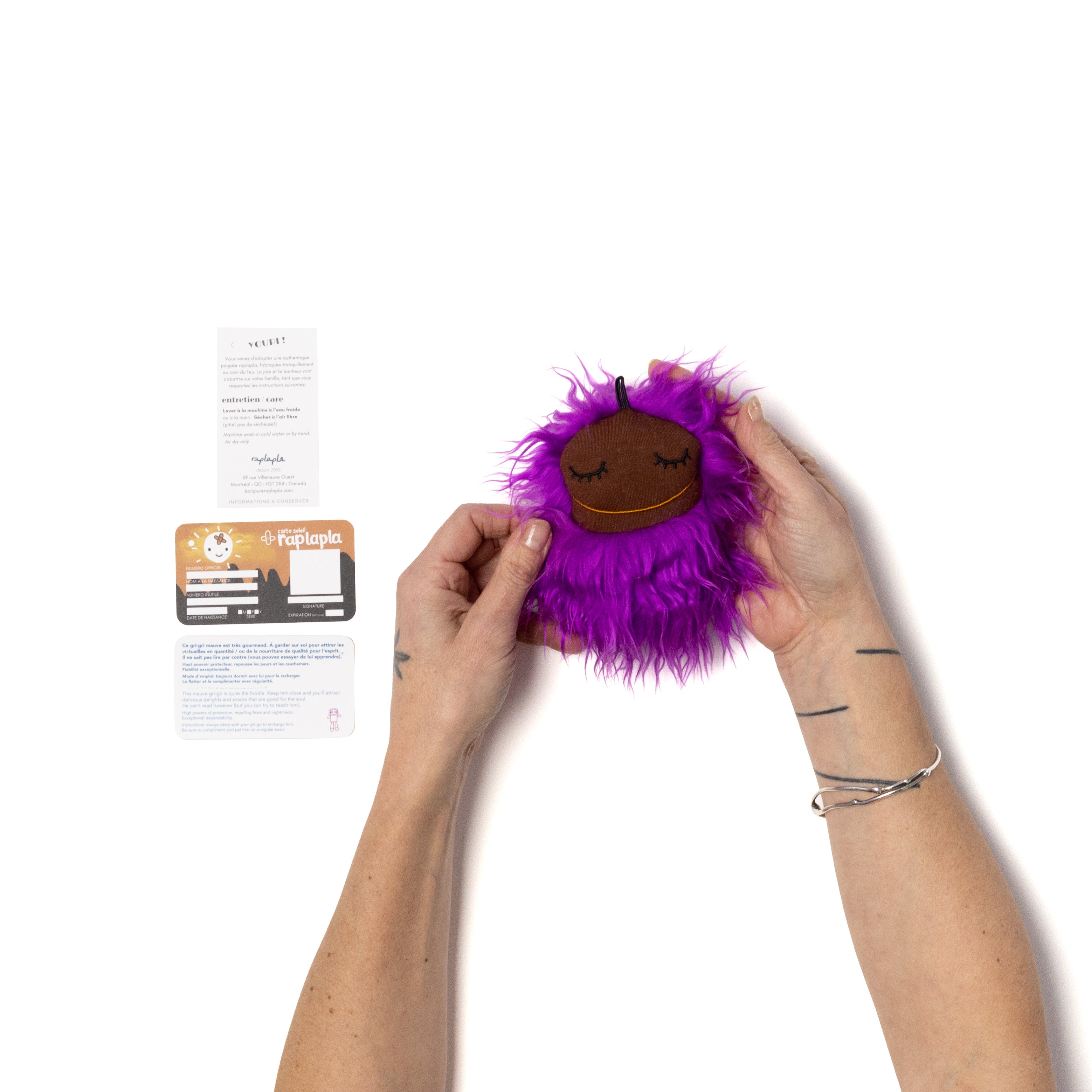 GRI-GRI MAUVE - PELUCHE