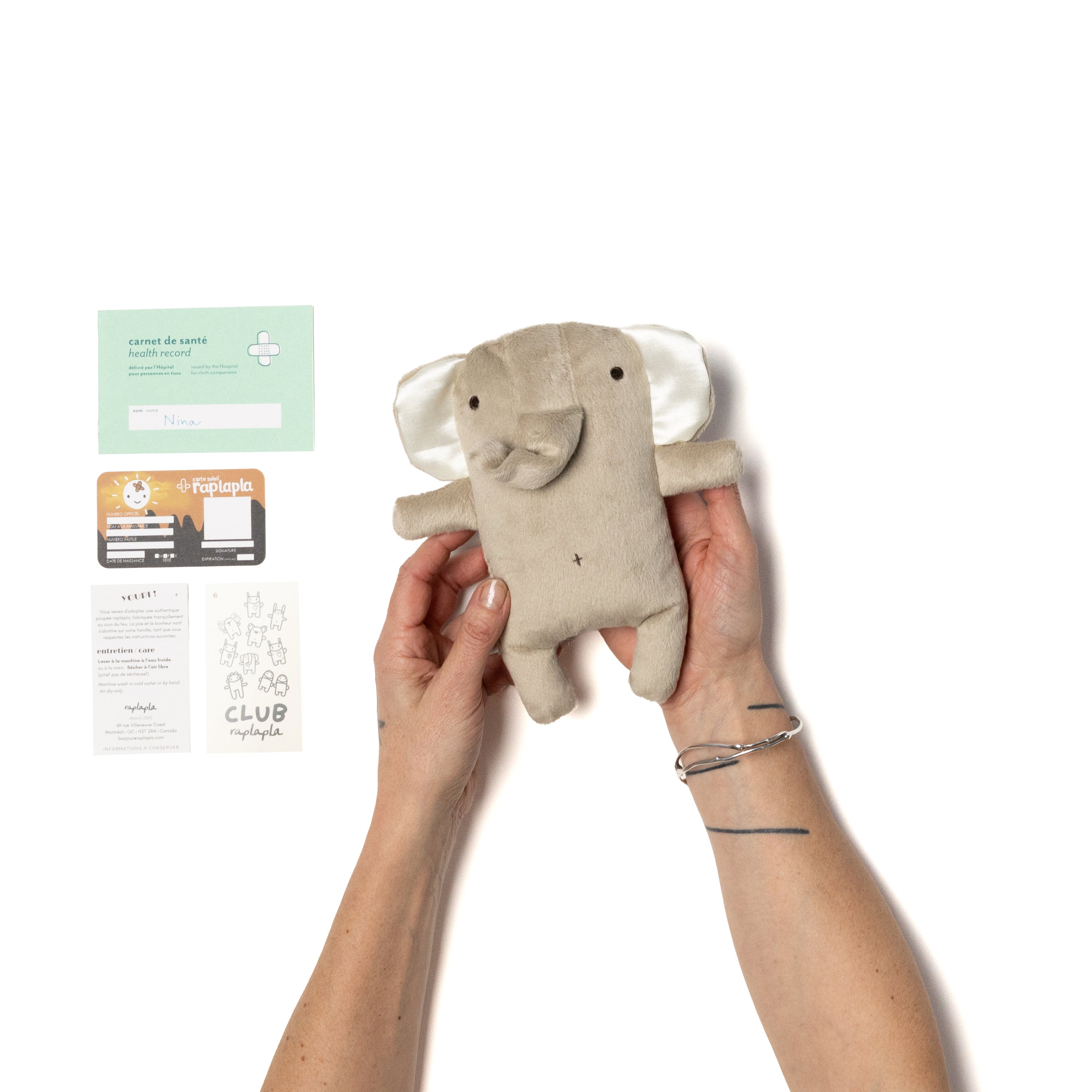 NINA THE ELEPHANT - STUFFED ANIMAL