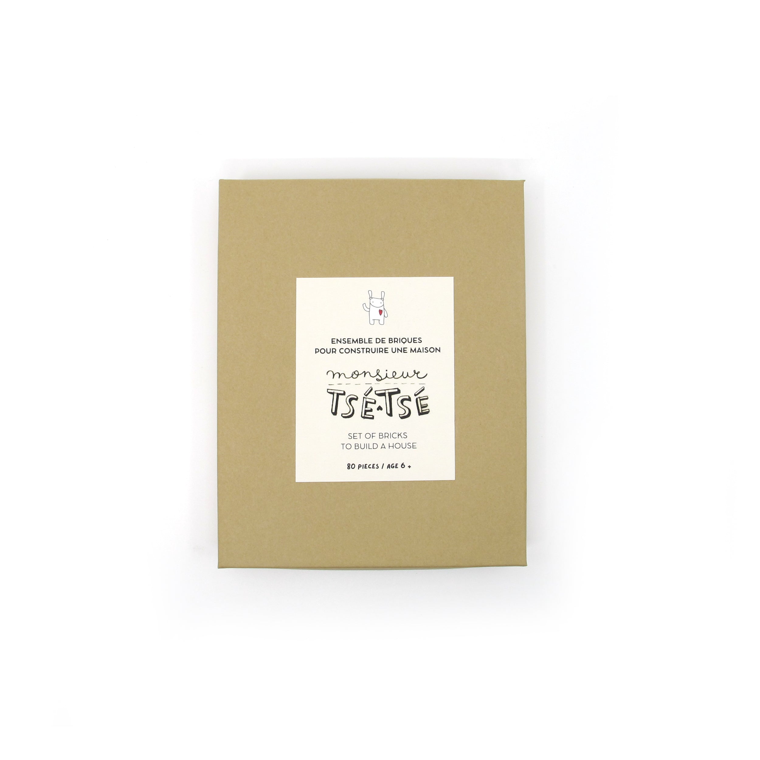 MONSIEUR TSÉ-TSÉ ET SA MAISON - KIT DE BLOCS DE CONSTRUCTION