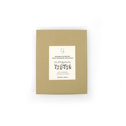 MONSIEUR TSÉ-TSÉ ET SA MAISON - KIT DE BLOCS DE CONSTRUCTION