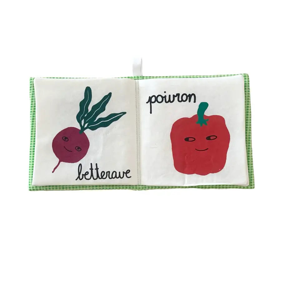 IMAGIER LES LÉGUMES - LIVRE EN TISSU