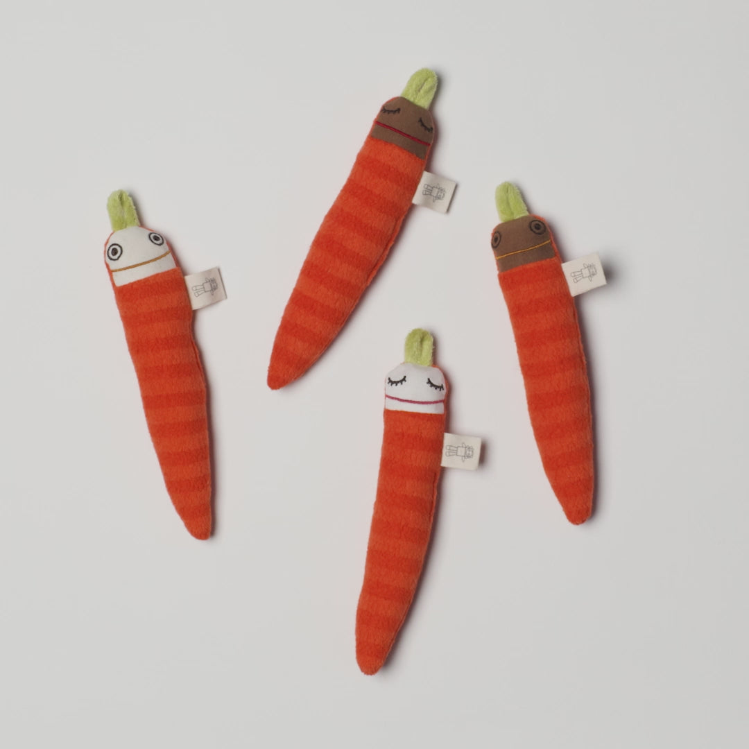 CARROT - SOFT TOY RATTLE