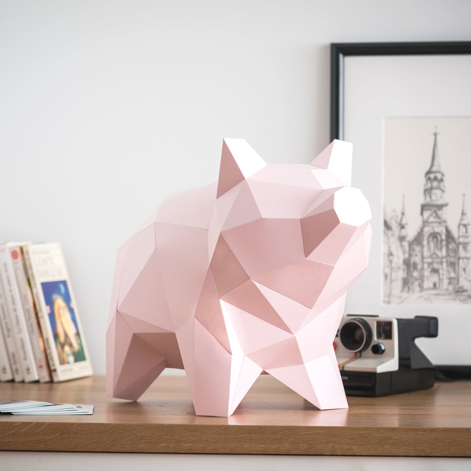 DIY PAPER SCULPTURE - PIG
